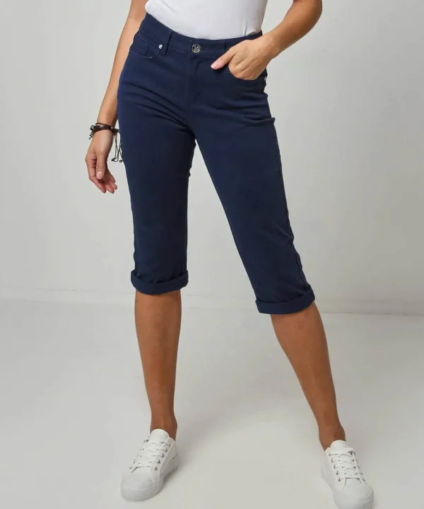Jeans & Trousers | Women's Joe Browns Capri Pants Blue / White