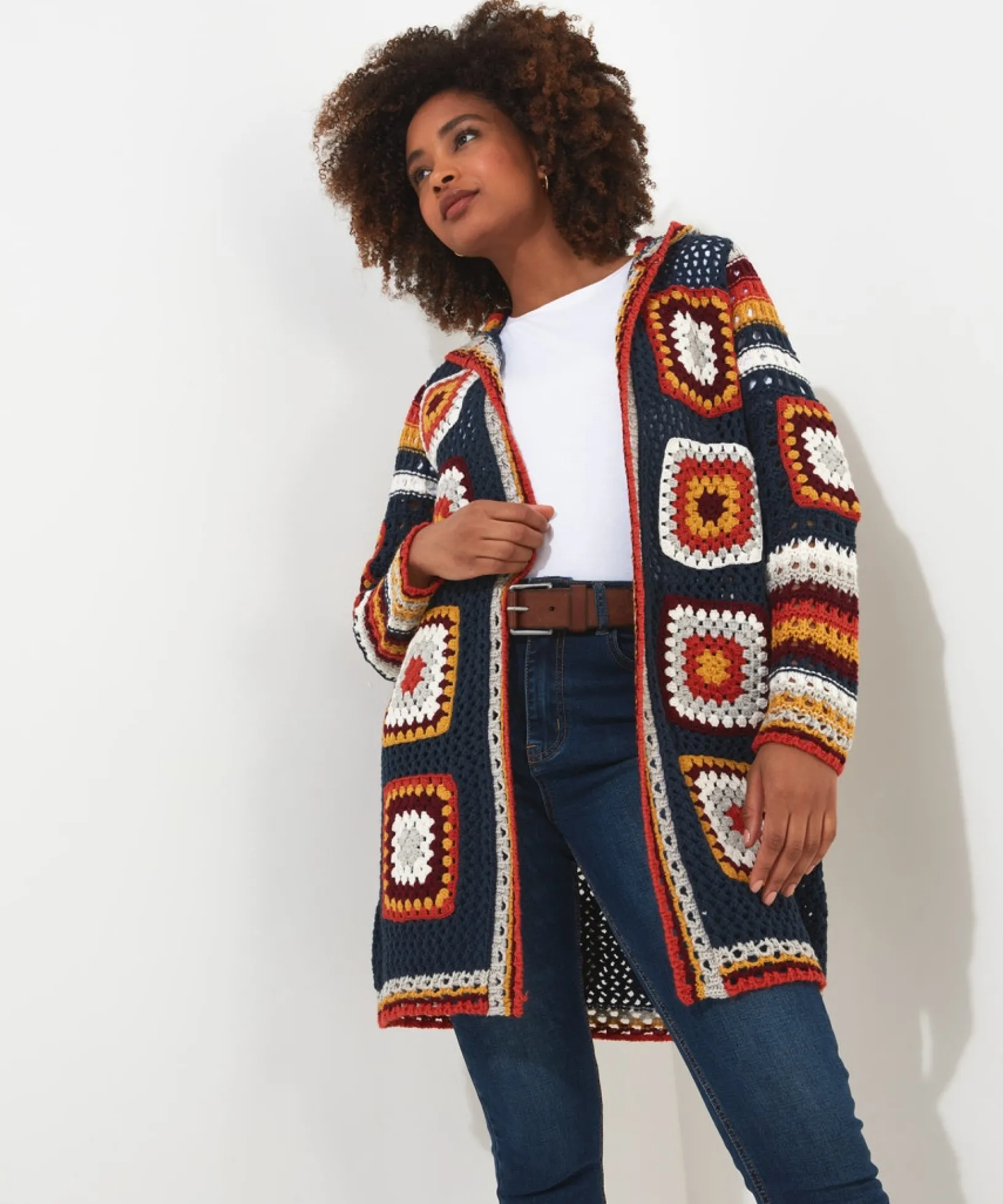 captivating_crochet_cardi_0.webp Shop Women's Collection | Cardigans & Coatigans | Sale Knitwear & Jumpers | Top Picks | Top Picks | Women's Joe Browns Captivating Crochet Cardigan Blue