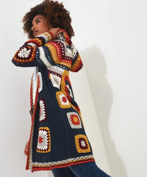 Shop Women's Collection | Cardigans & Coatigans | Sale Knitwear & Jumpers | Top Picks | Top Picks | Women's Joe Browns Captivating Crochet Cardigan Blue