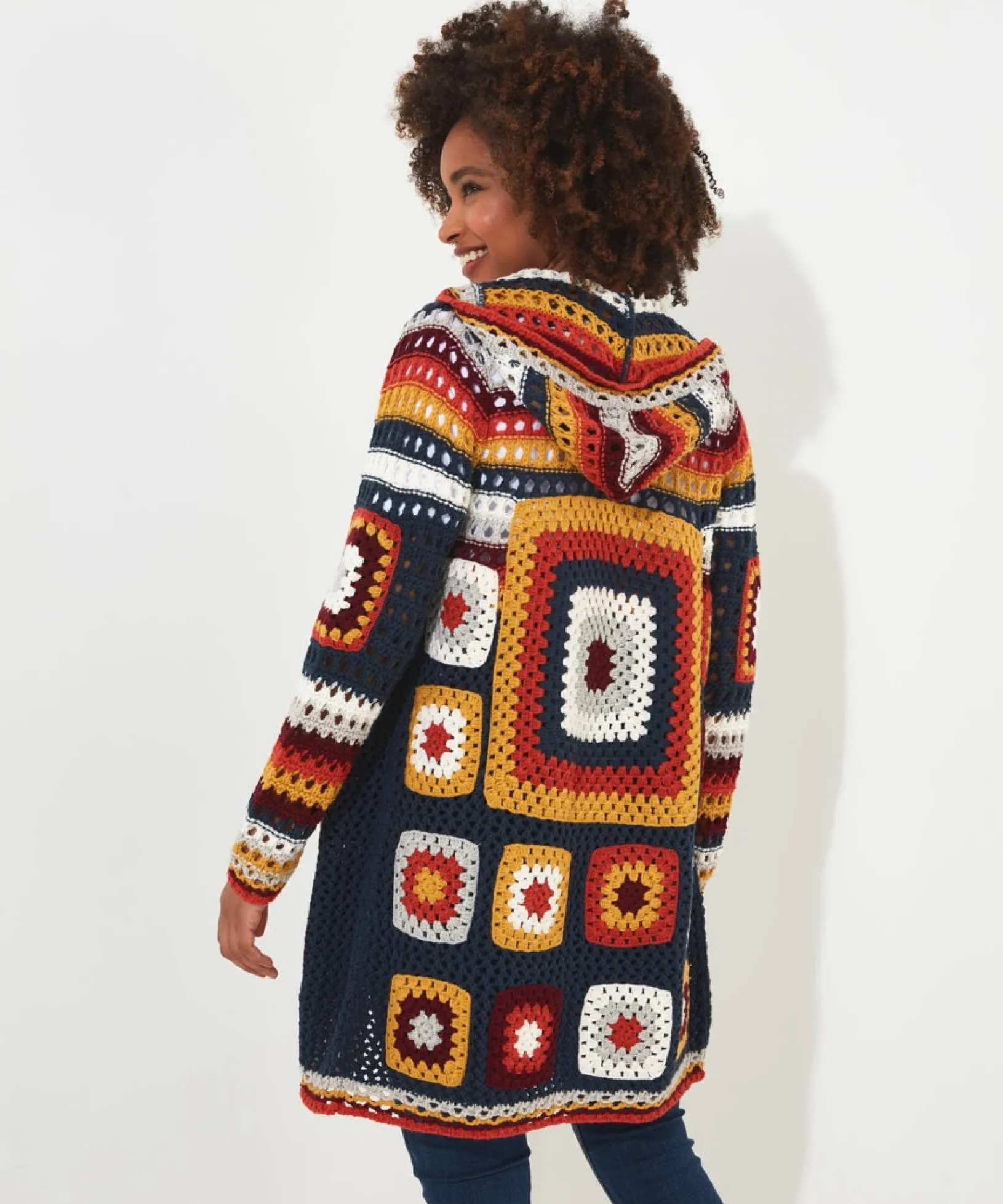 captivating_crochet_cardi_4.webp Shop Women's Collection | Cardigans & Coatigans | Sale Knitwear & Jumpers | Top Picks | Top Picks | Women's Joe Browns Captivating Crochet Cardigan Blue