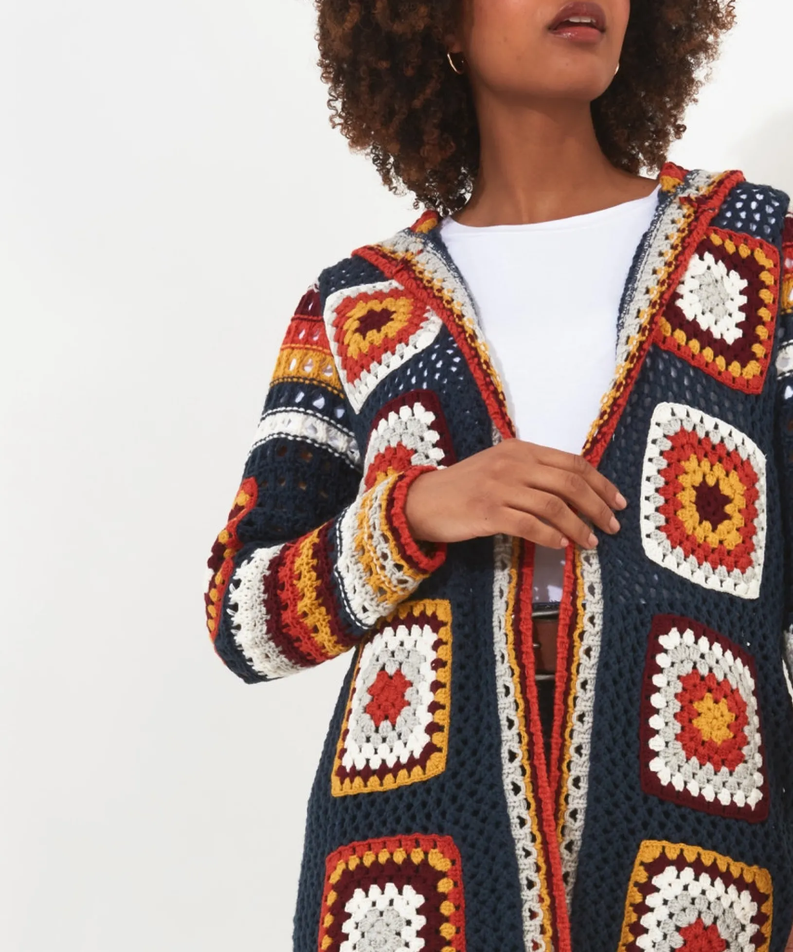 captivating_crochet_cardi_5.webp Shop Women's Collection | Cardigans & Coatigans | Sale Knitwear & Jumpers | Top Picks | Top Picks | Women's Joe Browns Captivating Crochet Cardigan Blue