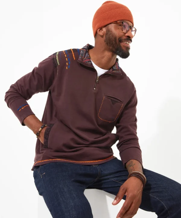 Shop Men's Collection | Hoodies & Sweatshirts | Layering Essentials | Tops & T-Shirts | Top Picks | Men,s | Men,s | Men,s Joe Browns Carefree Funnel Purple