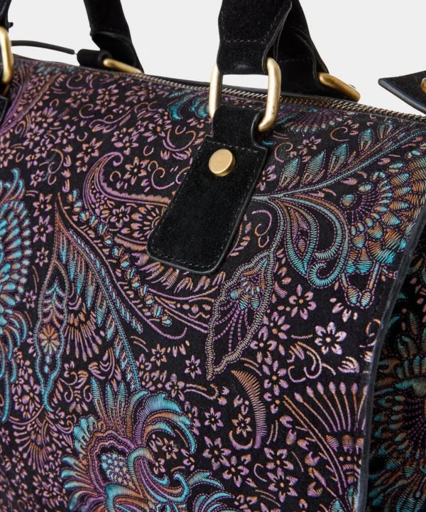 Handbags & Purses | Accessories & Jewellery | Women's | Women's Joe Browns Carmen Print Suede Weekender Bag Black Multi