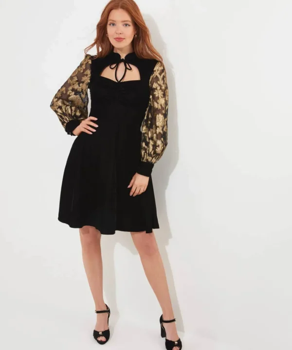 Shop Women's Collection | Vintage & Retro Dresses | Velvet & Devor茅 Dresses | Party Dresses | Occasion Outfits | Dresses | Sale Dresses | Top Picks | Top Picks | Top Picks | Top Picks | Top Picks | Women's | Women's Joe Browns Celeste Velvet Dress Black