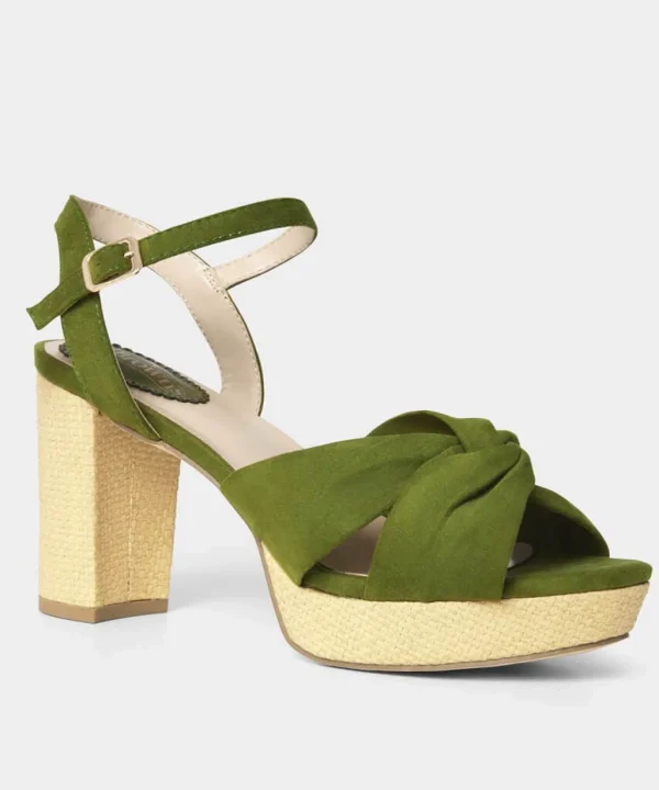 Sale Boots & Shoes | Women's Joe Browns Chancery Lane Platform Shoes Olive