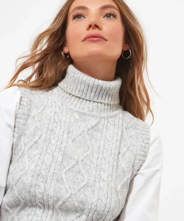 Cardigans & Coatigans | Sale Knitwear & Jumpers | Top Picks | Women's Joe Browns Charming Cable Knit Vest Grey