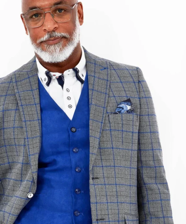 Sale Blazers | Sale Coats & Jacket | Men,s | Men,s Joe Browns Charming Check Blazer Grey