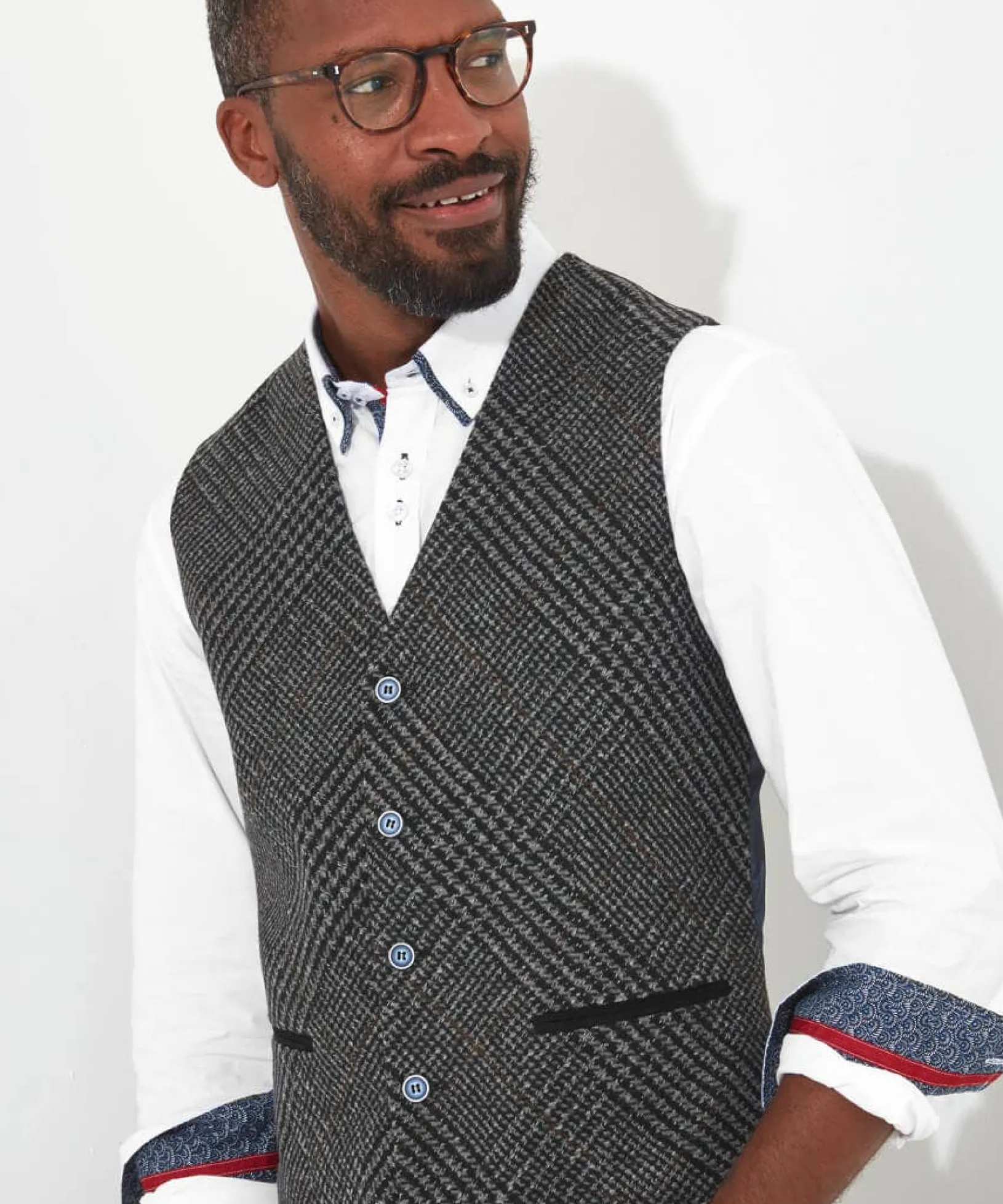 charming_check_waistcoat_5.webp Shop Men's Collection | Men's Partywear | Waistcoats | Men's Tailoring | Coats & Jackets | Sale Waistcoats | Top Picks | Top Picks | Men,s | Top Picks | Men,s | Men,s Joe Browns Charming Check Waistcoat Grey