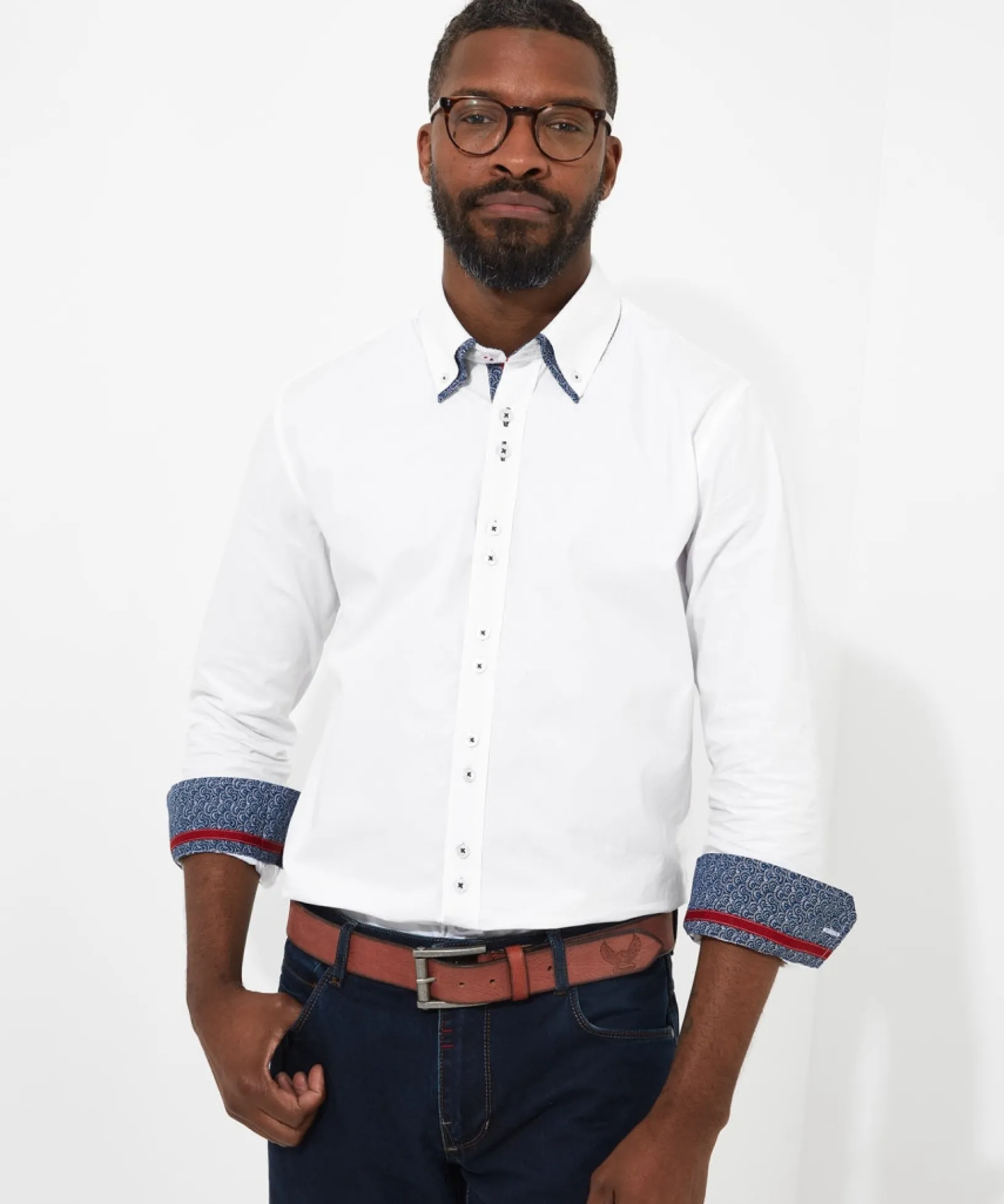 charming_double_collar_sh_0.webp Shop Men's Collection | Work Shirts | Men's Tailoring | Shirts | Sale Shirts | Top Picks | Top Picks | Top Picks | Men,s | Men,s Joe Browns Charming Double Collar Shirt White
