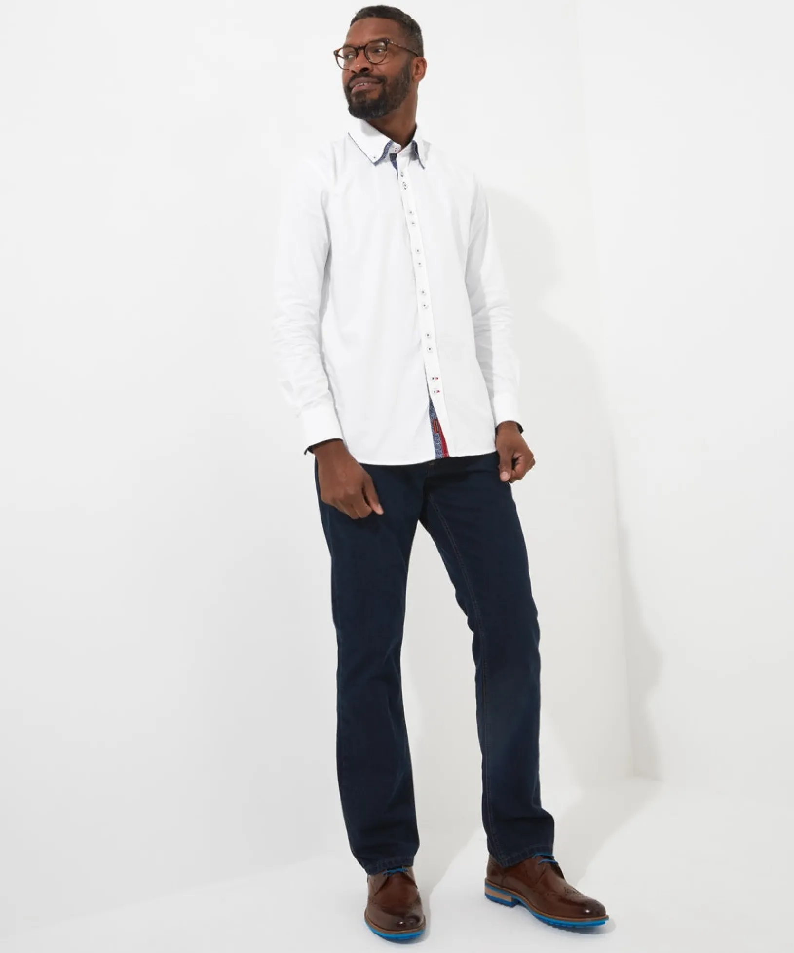 charming_double_collar_sh_2.webp Shop Men's Collection | Work Shirts | Men's Tailoring | Shirts | Sale Shirts | Top Picks | Top Picks | Top Picks | Men,s | Men,s Joe Browns Charming Double Collar Shirt White