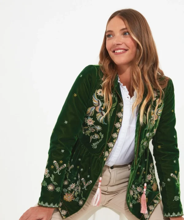 Shop Women's Collection | Coats & Jackets | Shop Blazers | Sale Coats & Jacket | Top Picks | Women's | Women's | Women's Joe Browns Charming Embroidered Boutique Jacket Green