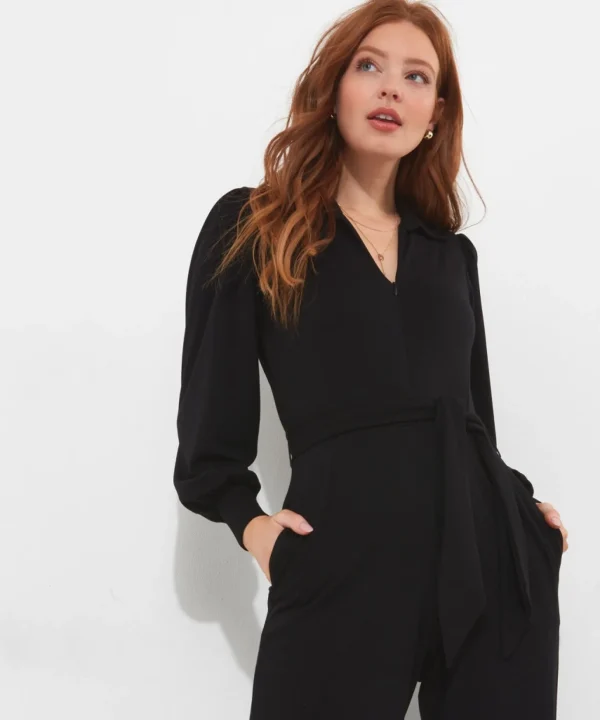 Shop Women's Collection | Petite | Jumpsuits | Jeans & Trousers | Top Picks | Women's | Women's | Women's Joe Browns Charming Zipped Jumpsuit Black / Berry