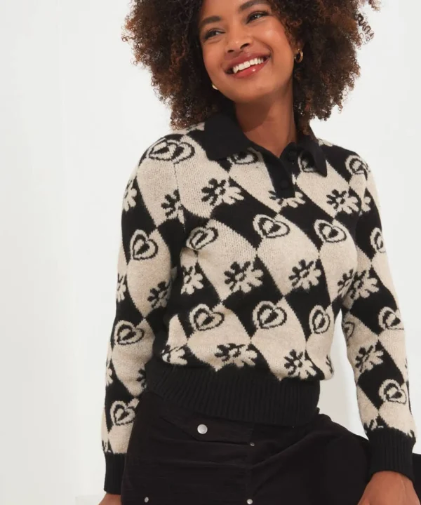 Cardigans & Coatigans | Top Picks Joe Browns Check Mate Collared Jumper Mono