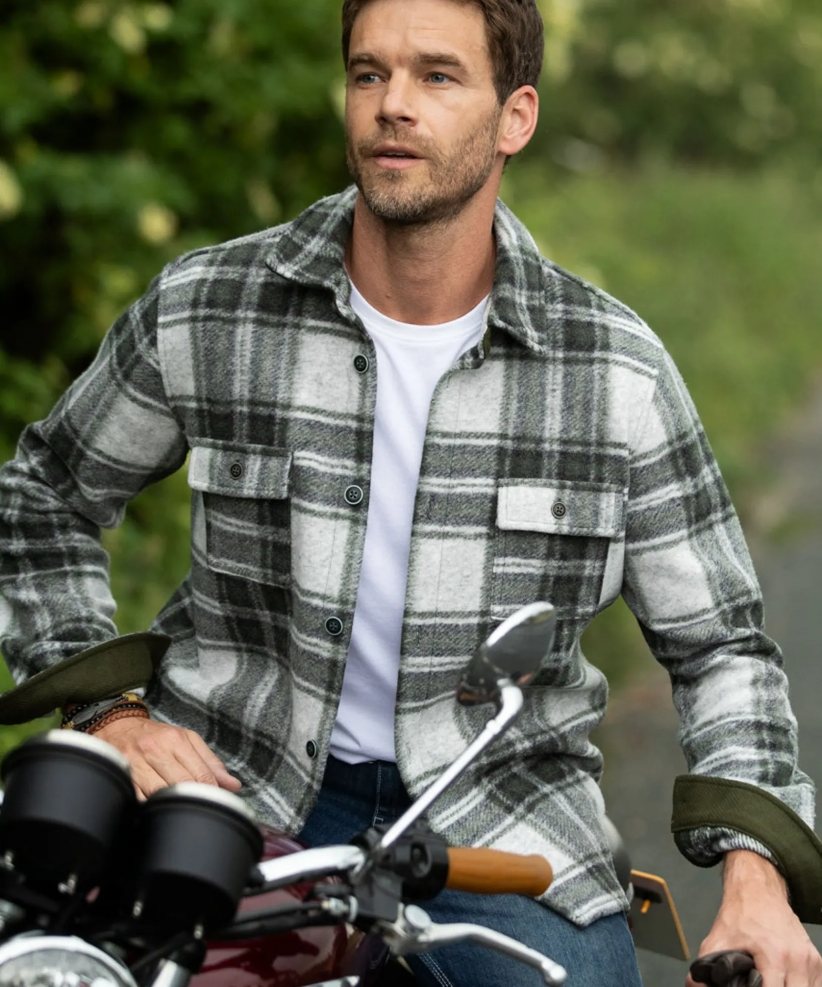 checked_out_shacket_2.webp Shop Men's Collection | Layering Essentials | Shirts | Sale Shirts | Top Picks | Men,s | Men,s | Men,s Joe Browns Checked Out Shacket Green
