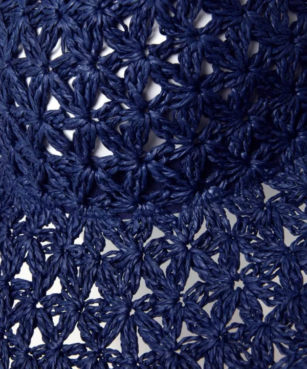 Sale Accessories & Jewellery | Women's Joe Browns Chic Crochet Style Summer Hat Dark Blue