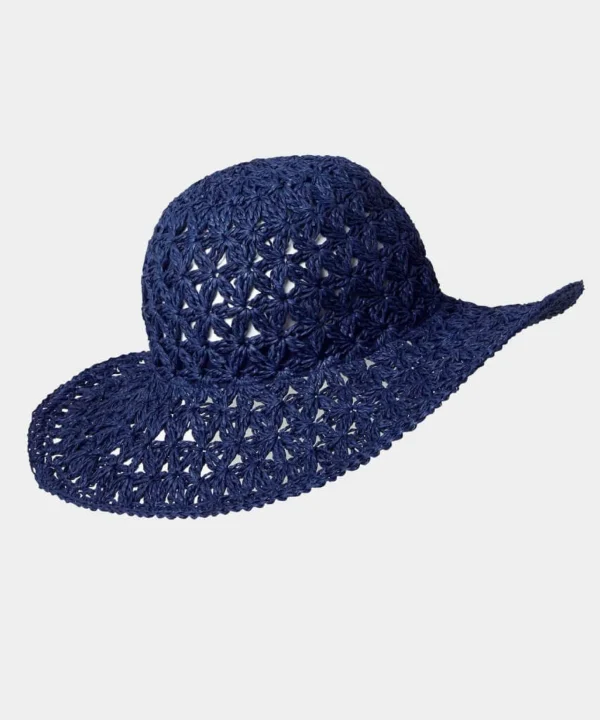 Sale Accessories & Jewellery | Women's Joe Browns Chic Crochet Style Summer Hat Dark Blue
