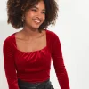 Shop Women's Collection | Occasion Outfits | Tops, Tunics & Blouses | Sale Tops, Tunics & Blouses | Top Picks | Top Picks | Women's | Women's Joe Browns Christa Velour Top Red