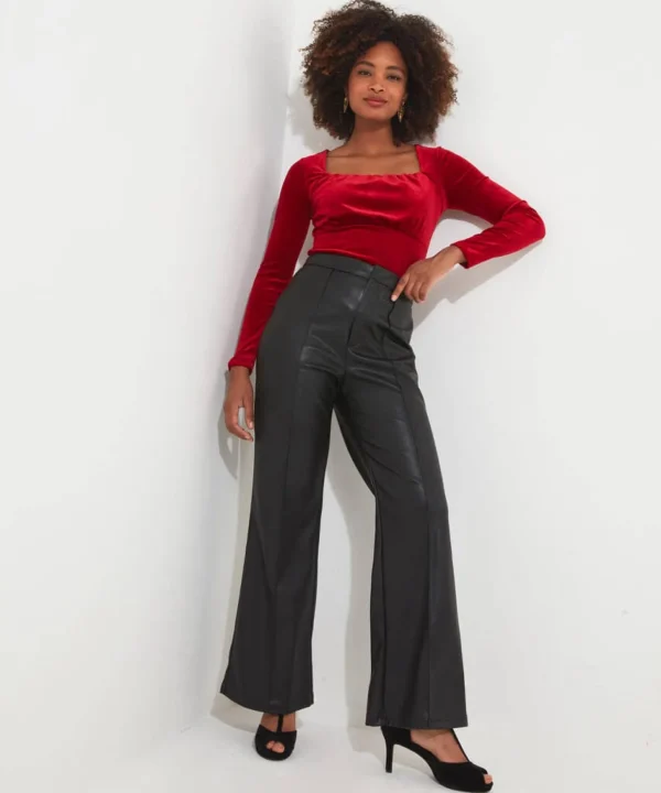 Shop Women's Collection | Occasion Outfits | Tops, Tunics & Blouses | Sale Tops, Tunics & Blouses | Top Picks | Top Picks | Women's | Women's Joe Browns Christa Velour Top Red