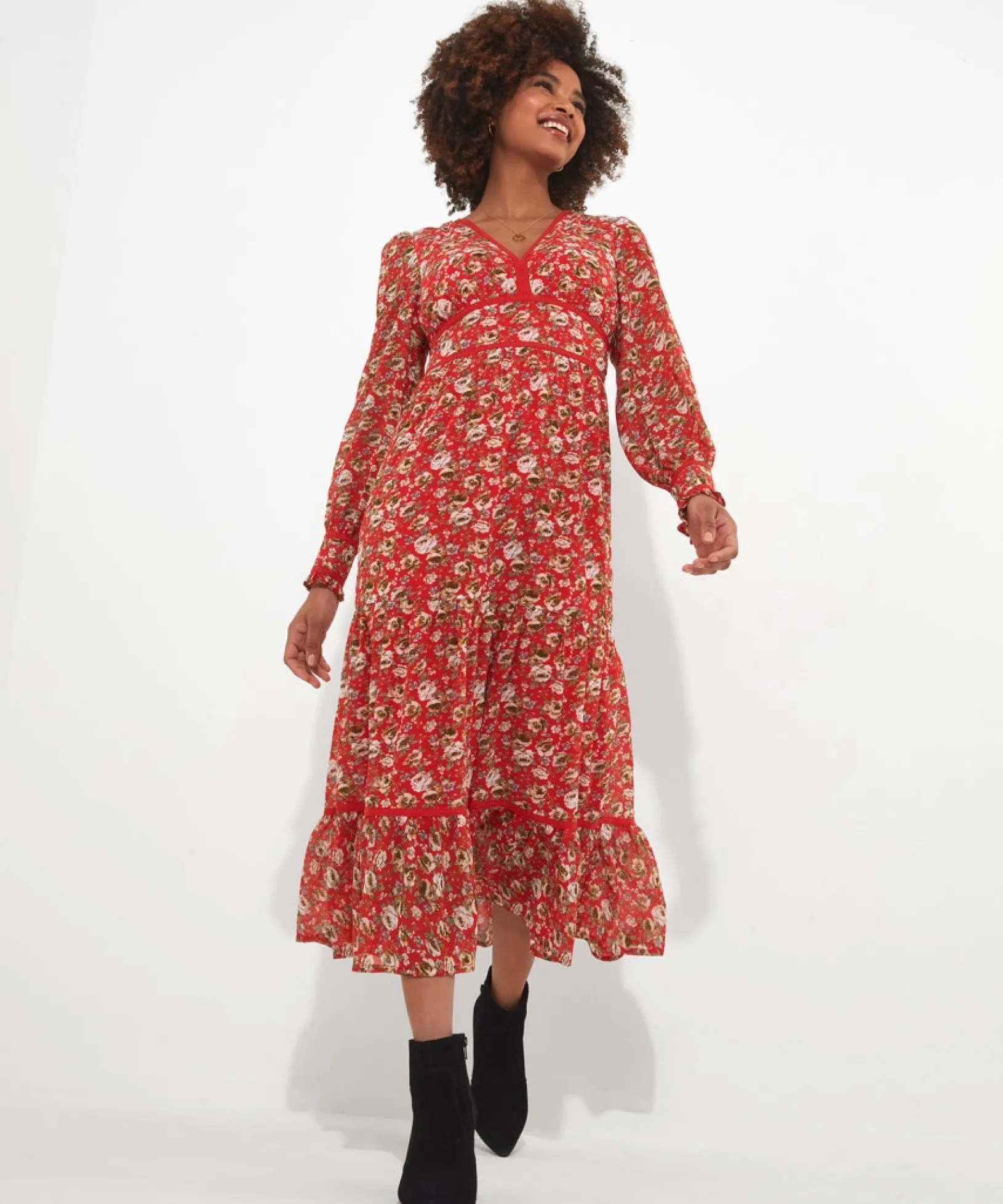 cinnamon_spice_dress_0.webp Boho Dresses | Dresses | Sale Dresses | Top Picks | Women's | Women's Joe Browns Cinnamon Spice Dress Orange