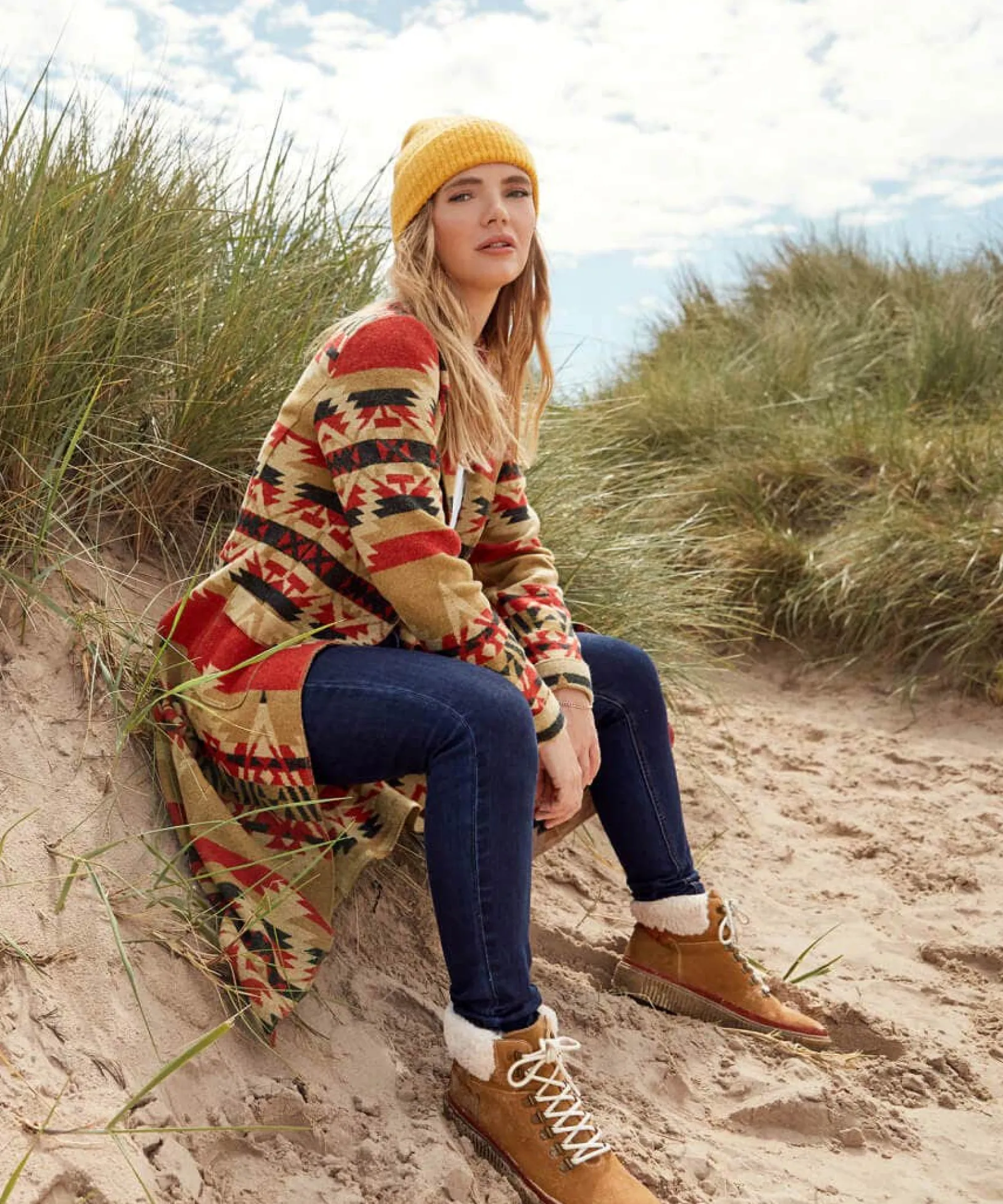city_park_beanie_4.webp Sale Accessories & Jewellery | Women's Joe Browns City Park Beanie Mustard