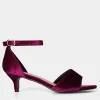 Party Footwear | Boots & Shoes | Sale Boots & Shoes | Top Picks | Women's | Women's Joe Browns Clara Dainty Velvet Heels Dark Red