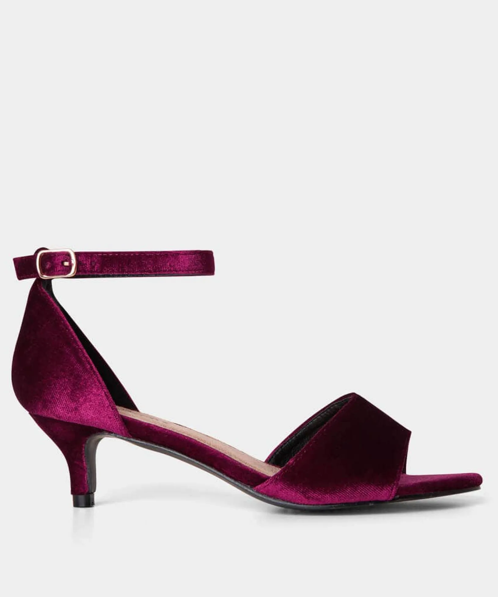 clara_dainty_velvet_heels_0.webp Party Footwear | Boots & Shoes | Sale Boots & Shoes | Top Picks | Women's | Women's Joe Browns Clara Dainty Velvet Heels Dark Red