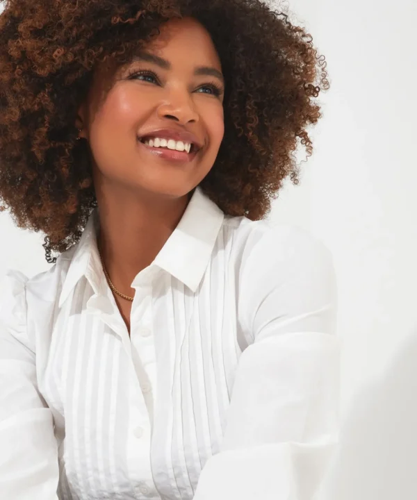 Shop Women's Collection | Tops, Tunics & Blouses | Top Picks | Women's Joe Browns Classic Pintuck Shirt Ivory