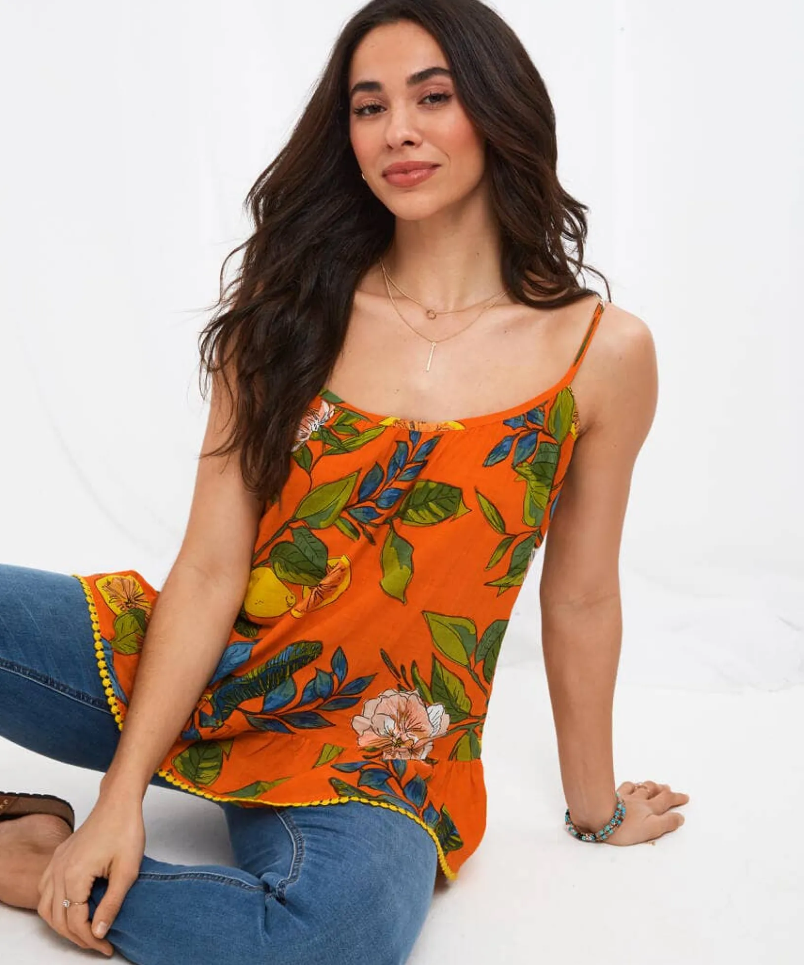 clementine_top_3.webp Sale Tops, Tunics & Blouses | Women's Joe Browns Clementine Top Orange