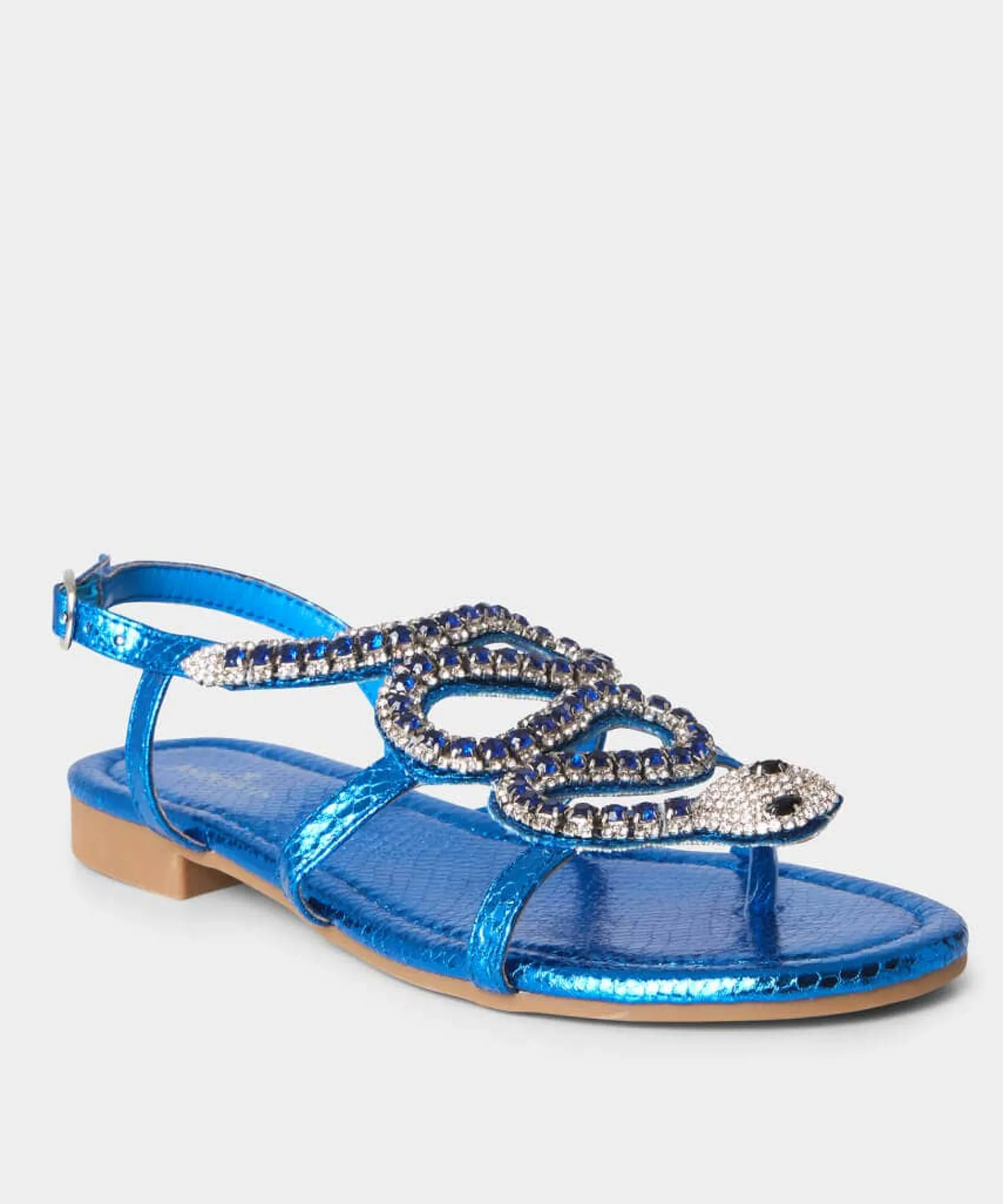 cleo_diamante_snake_sanda_1.webp Sale Boots & Shoes | Women's Joe Browns Cleo Diamante Snake Sandals Blue Multi