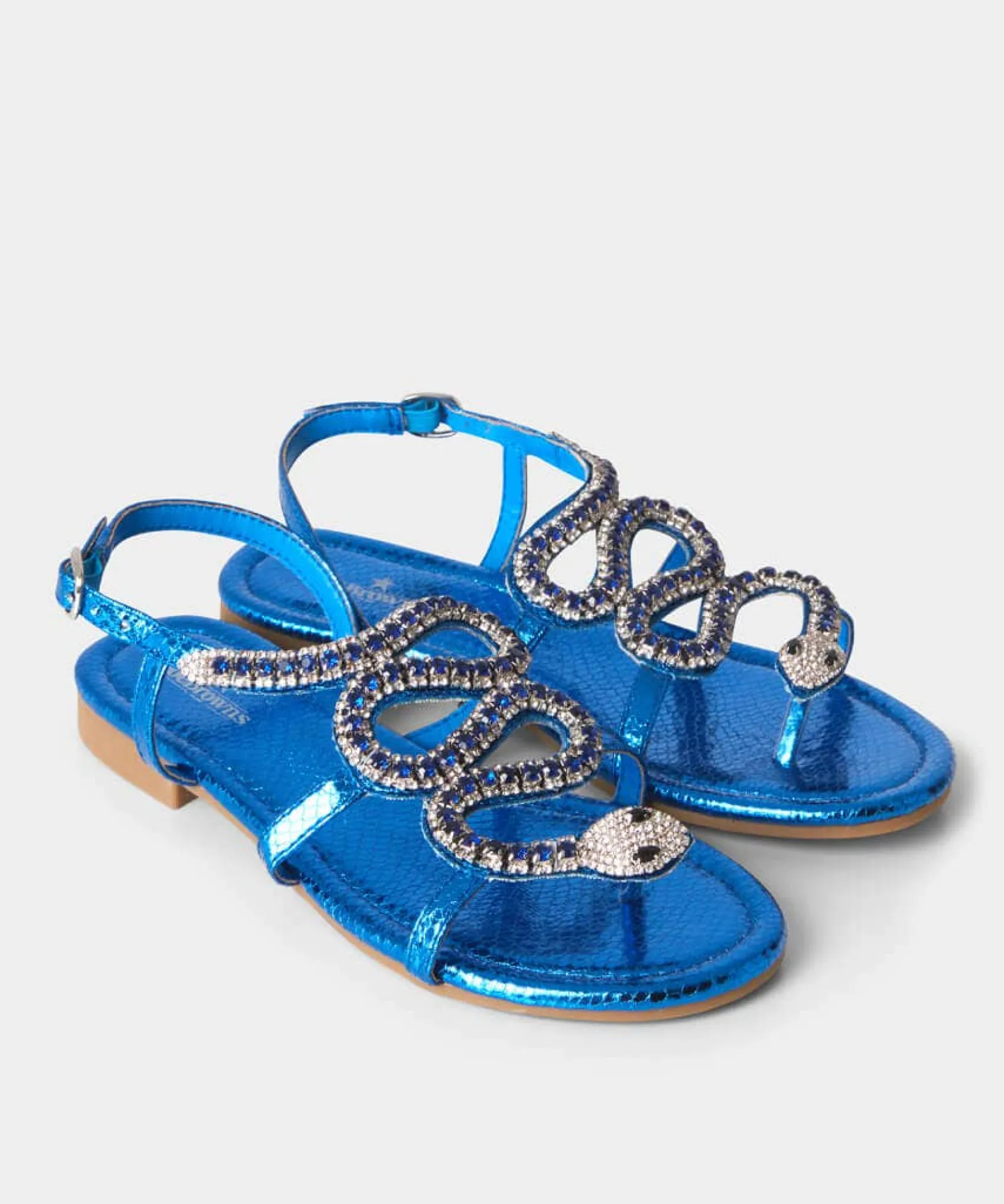 cleo_diamante_snake_sanda_2.webp Sale Boots & Shoes | Women's Joe Browns Cleo Diamante Snake Sandals Blue Multi