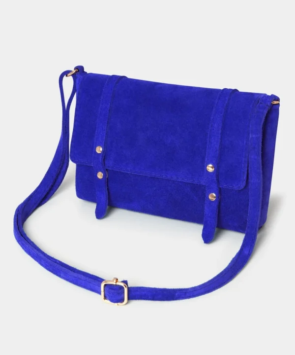 Handbags & Purses | Women's Joe Browns Colour Pop Mini Suede Bag Bright Blue