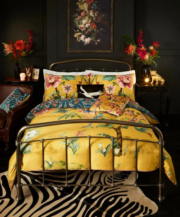 Bedroom | Rebel Residence | Floral Décor | Nature Décor | Animal Décor | Bedding | Home | Home | Home | Home | Home | Home Joe Browns Contemporary Chinoiserie Reversible Bed Set Chartreuse