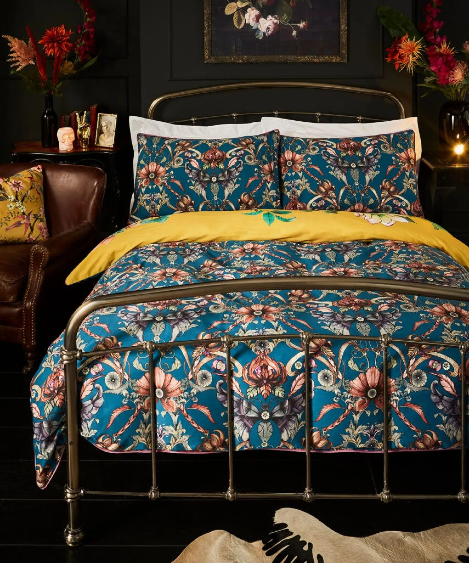contemporary_chinoiserie__3.webp Bedroom | Rebel Residence | Floral Décor | Nature Décor | Animal Décor | Bedding | Home | Home | Home | Home | Home | Home Joe Browns Contemporary Chinoiserie Reversible Bed Set Chartreuse