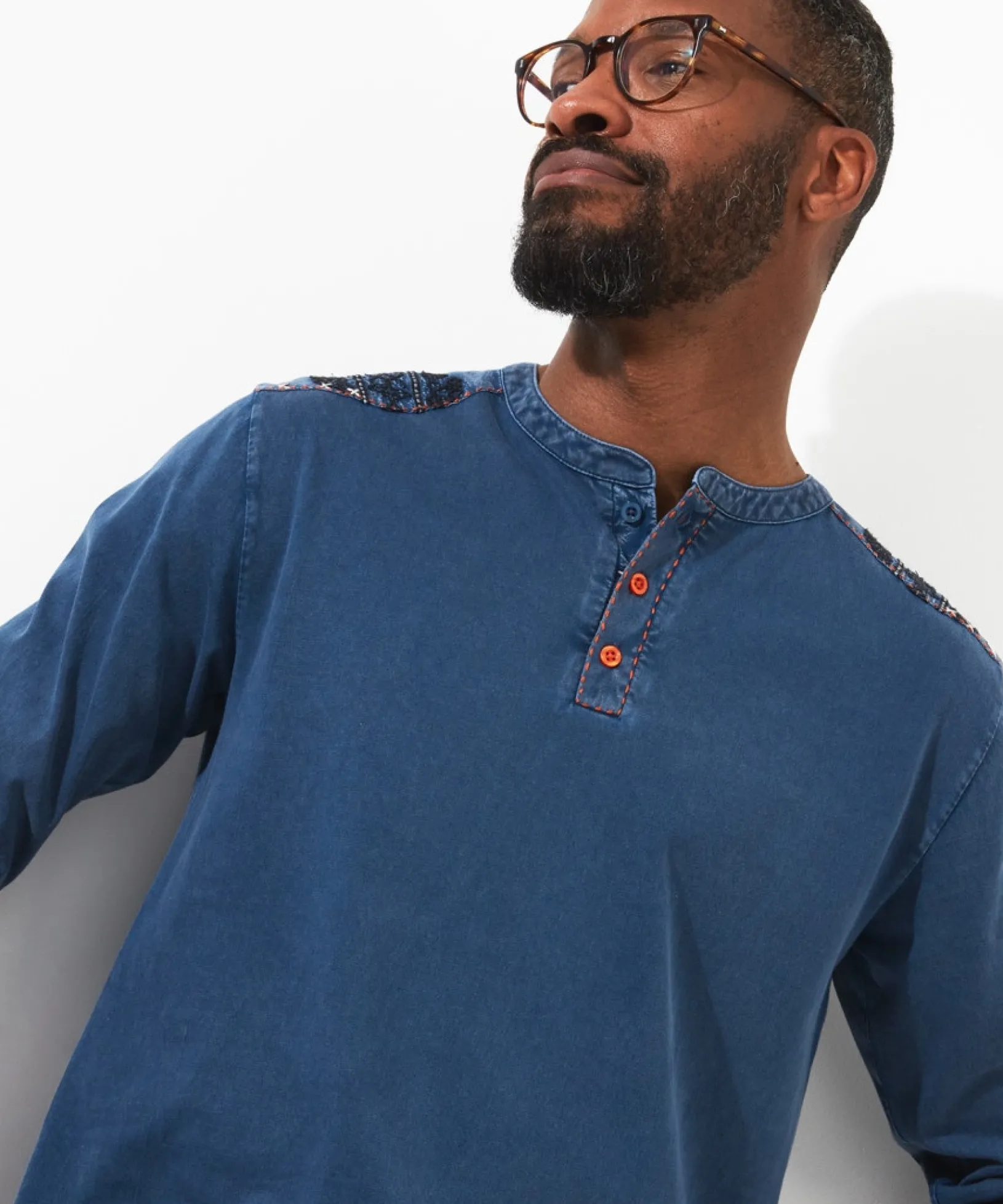 cool_and_customised_henle_3.webp Shop Men's Collection | Henley Tops | Layering Essentials | Tops & T-Shirts | Sale Tops & T-Shirts | Top Picks | Men,s | Men,s | Men,s | Men,s Joe Browns Cool And Customised Henley Blue