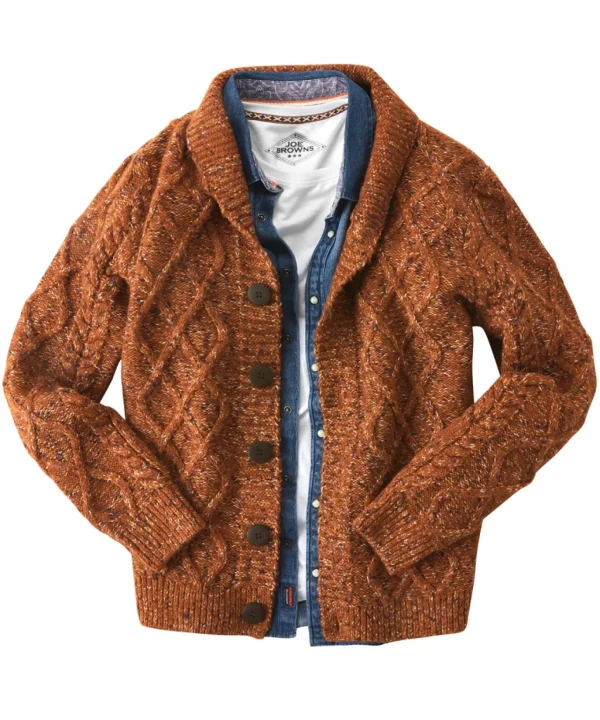Shop Men's Collection | Knitwear & Jumpers | Sale Knitwear & Jumpers | Top Picks | Men，s | Men，s Joe Browns Cool Cable Cardigan Autumn