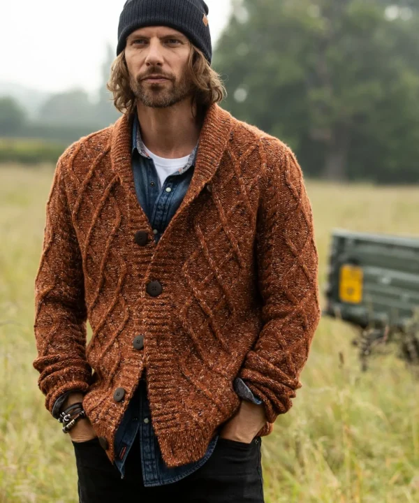 Shop Men's Collection | Knitwear & Jumpers | Sale Knitwear & Jumpers | Top Picks | Men,s | Men,s Joe Browns Cool Cable Cardigan Autumn