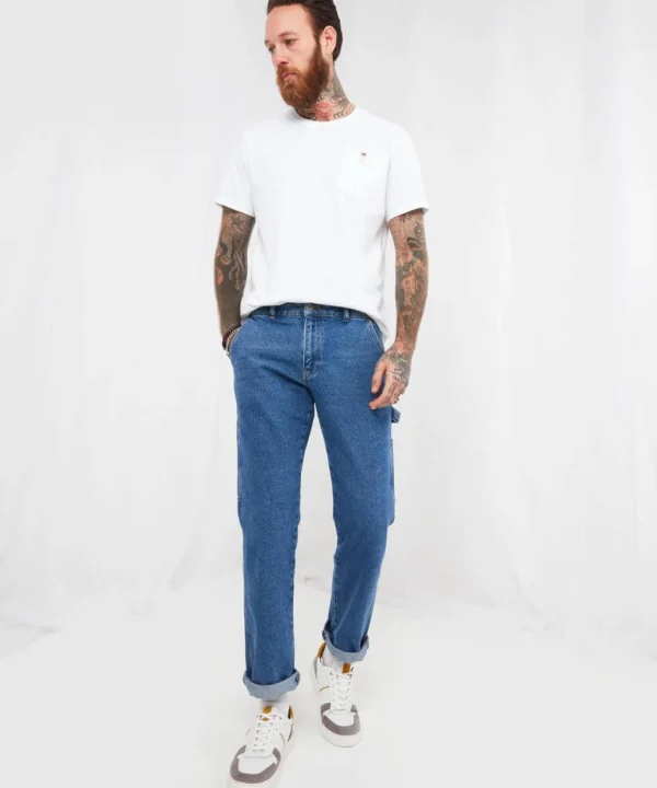 Shop Men's Collection | Jeans & Trousers | Denim Styles | Top Picks | Men,s | Men,s Joe Browns Cool Carpenter Jeans Mid Wash