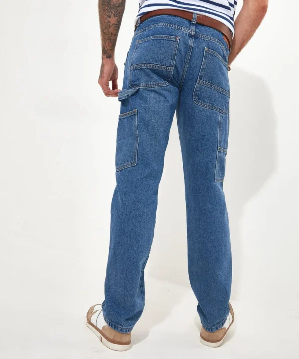 Shop Men's Collection | Jeans & Trousers | Denim Styles | Top Picks | Men,s | Men,s Joe Browns Cool Carpenter Jeans Mid Wash
