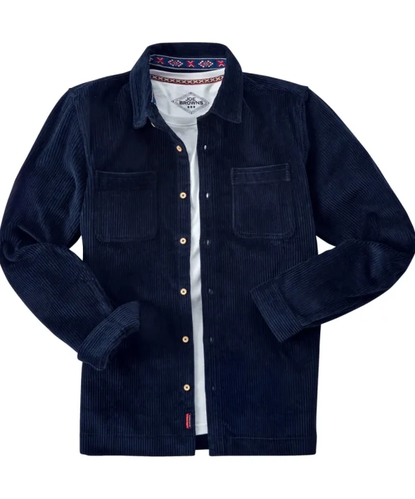Shop Men's Collection | Work Shirts | Layering Essentials | Shirts | Top Picks | Top Picks | Men，s | Men，s Joe Browns Cool Cord Shacket Navy