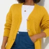 Cardigans & Coatigans | Sale Knitwear & Jumpers | Top Picks | Women's Joe Browns Cool Cosy Knit Cardigan Ochre