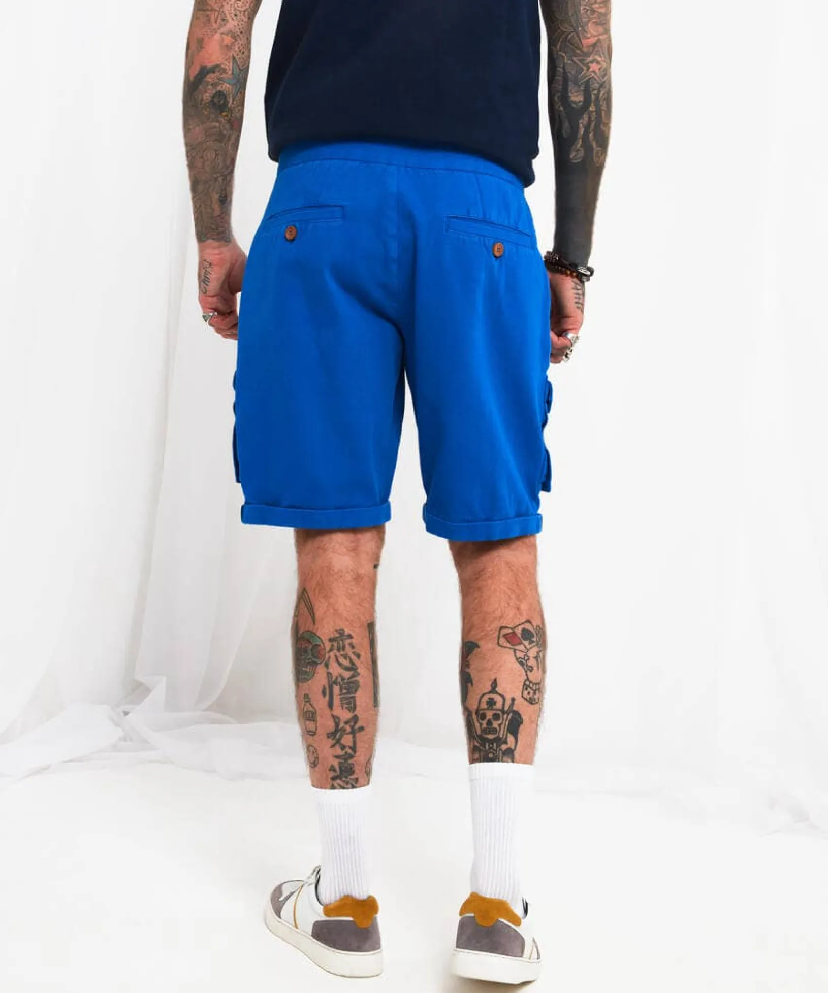 cool_to_be_customised_sho_3.webp Sale Jeans & Trousers | Men,s Joe Browns Cool To Be Customised Shorts Blue