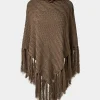 Sale Accessories & Jewellery | Women's Joe Browns Cosy And Chic Chunky Poncho Chocolate