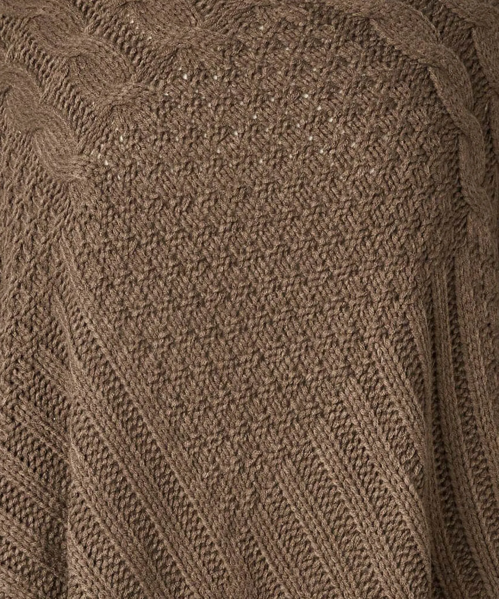 cosy_and_chic_chunky_ponc_2.webp Sale Accessories & Jewellery | Women's Joe Browns Cosy And Chic Chunky Poncho Chocolate