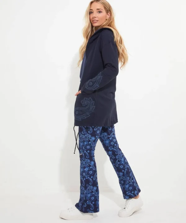 Pyjamas & Loungewear | Activewear | Sale Pyjamas & Loungewear | Sale Tops, Tunics & Blouses | Women's | Women's | Women's | Women's Joe Browns Cosy Longline Hoodie Blue