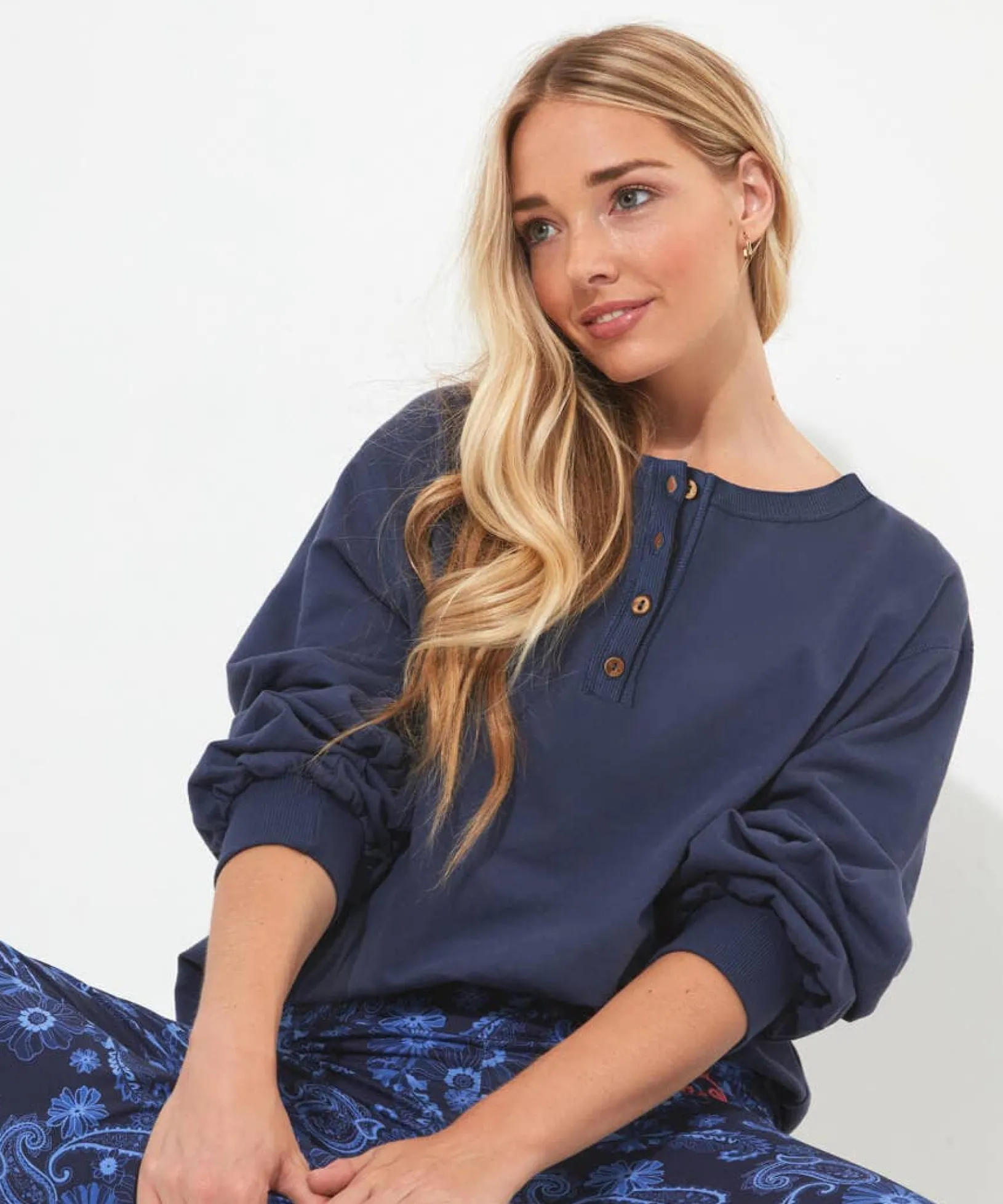 cosy_up_sweatshirt_0.webp Pyjamas & Loungewear | Cardigans & Coatigans | Sale Pyjamas & Loungewear | Sale Tops, Tunics & Blouses | Women's | Top Picks | Women's | Women's Joe Browns Cosy Up Sweatshirt Blue