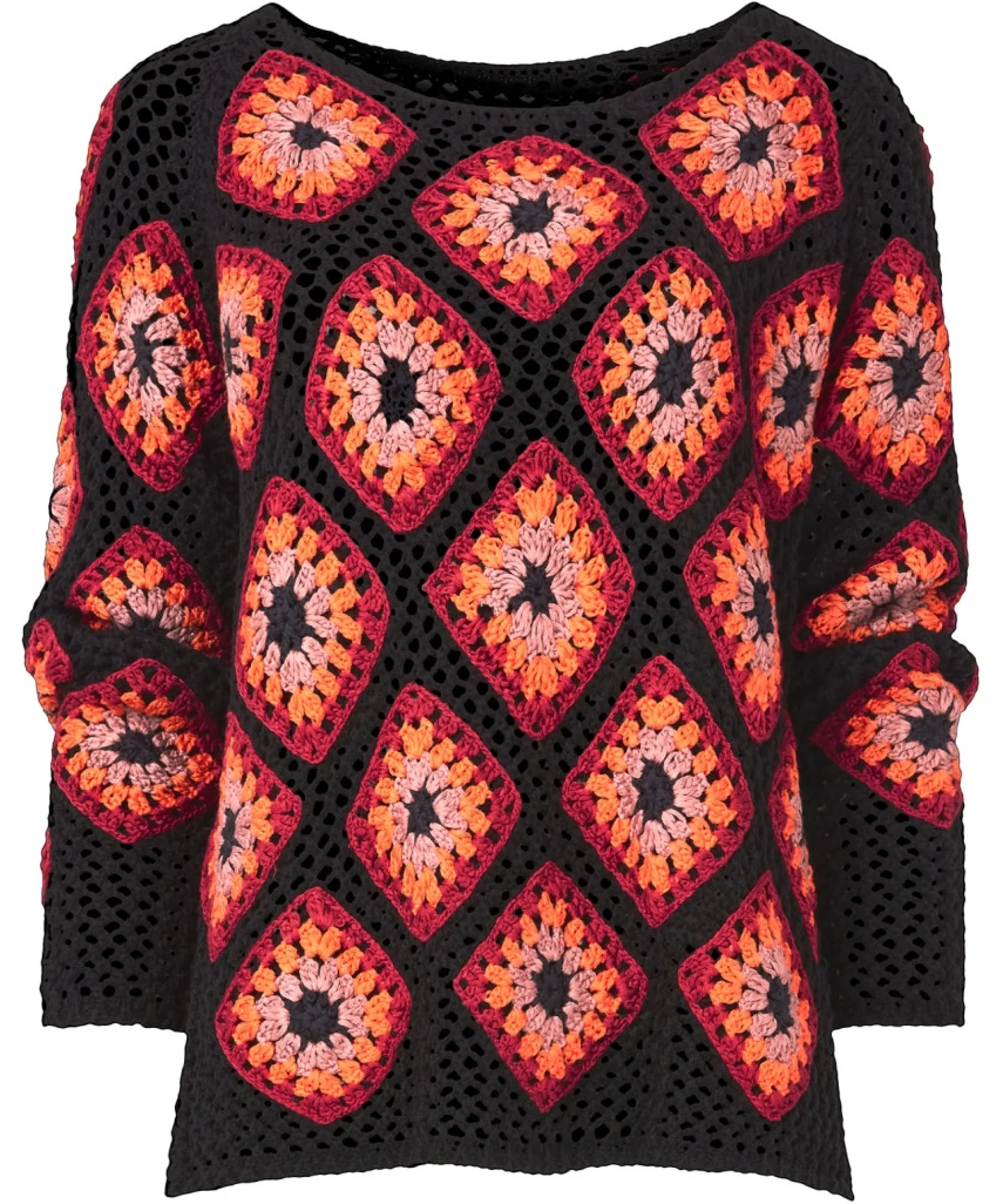 crochet_jumper_1.webp Shop Women's Collection | Cardigans & Coatigans | Sale Knitwear & Jumpers | Top Picks | Top Picks | Women's Joe Browns Crochet Jumper Orange