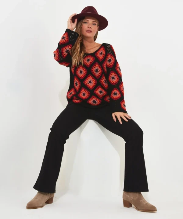 Shop Women's Collection | Cardigans & Coatigans | Sale Knitwear & Jumpers | Top Picks | Top Picks | Women's Joe Browns Crochet Jumper Orange