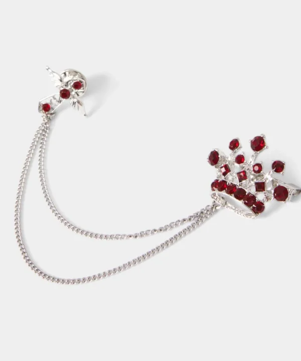 Sale Accessories | Men，s Joe Browns Crown Jewelled Chain Pin Silver Multi