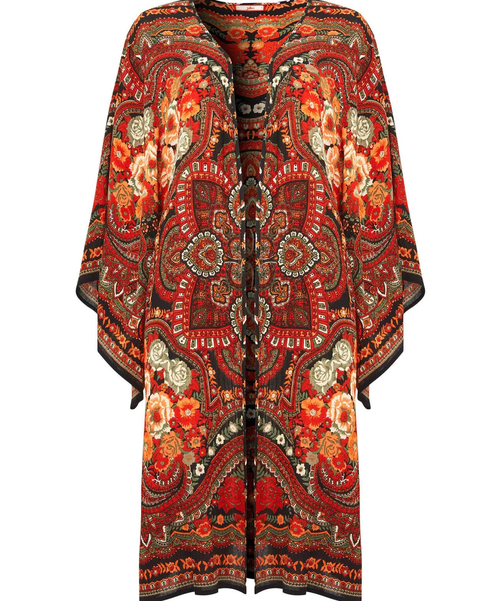 curious_carnival_kimono_3.webp Tops, Tunics & Blouses | Sale Tops, Tunics & Blouses | Women's | Women's Joe Browns Curious Carnival Kimono Multi / Orange