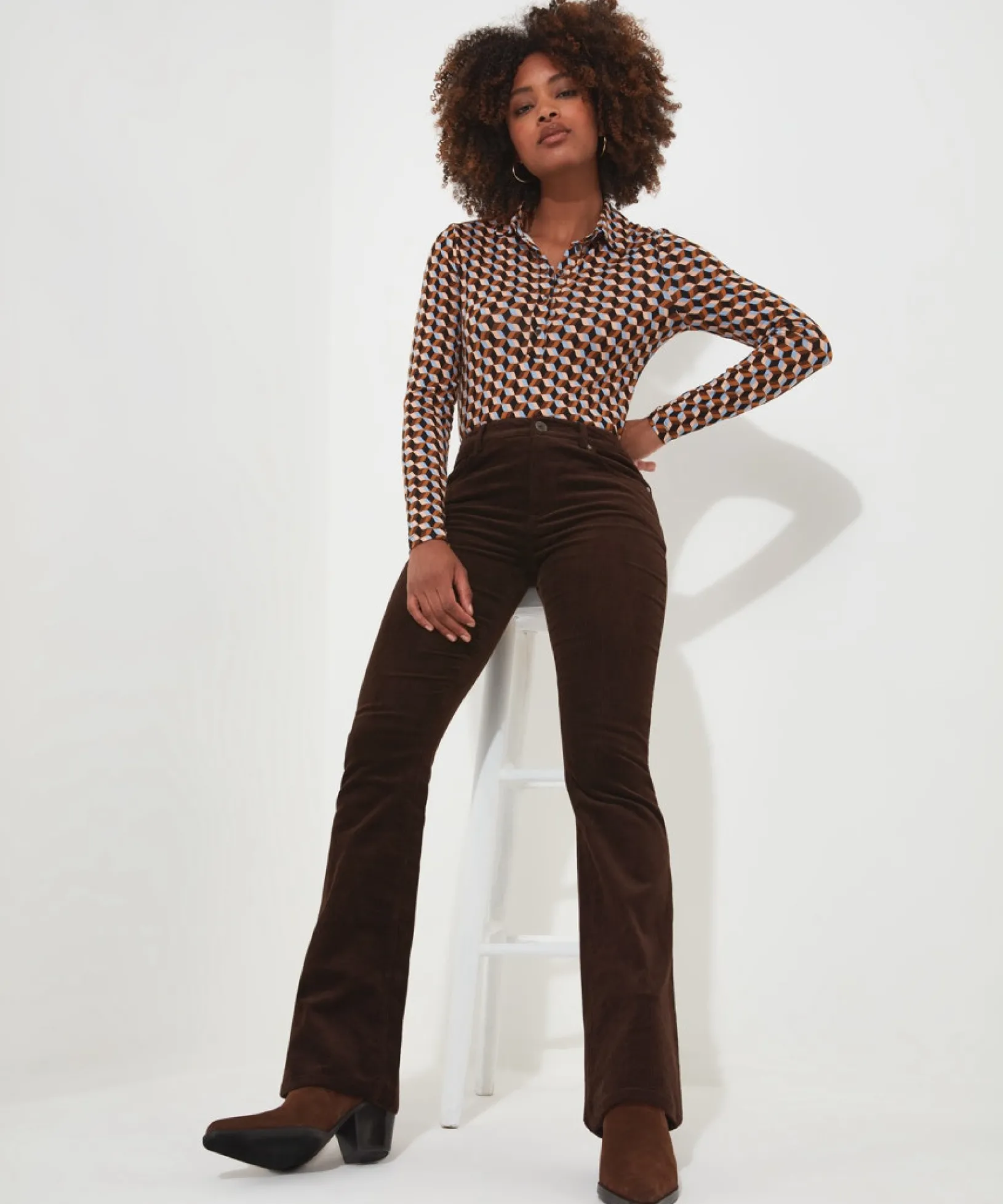 curious_cord_trousers_0.webp Shop Women's Collection | Jeans & Trousers | Sale Jeans & Trousers | Top Picks | Women's | Women's Joe Browns Curious Cord Trousers Chocolate Brown